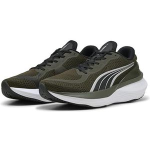 Puma - Dark Olive/Puma Black - Hardloopschoenen - Vetersluiting - Laag