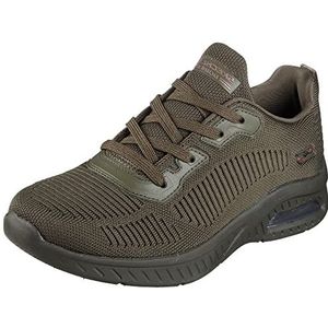 Skechers Dames Squad AIR Sneaker, Olive, 35 EU