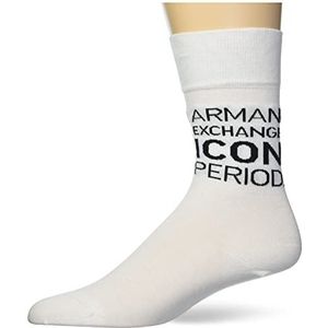 A|X ARMANI EXCHANGE womens Icon Logo Socks, White, One Size US