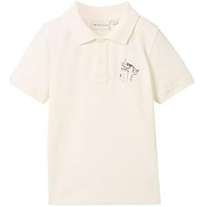 TOM TAILOR Poloshirt voor jongens, 12906 - Wool White, 116/122 cm