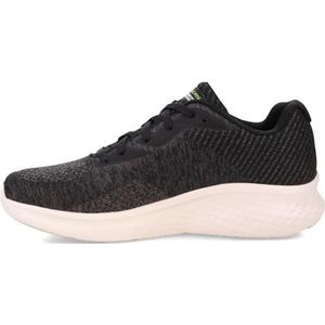 Skechers Heren Skech-LITE PRO FAREGROVE Trainers, zwart ronde gebreid/synthetisch/limoen trim, 8 UK, Zwarte ronde gebreide synthetische limoen trim, 42 EU