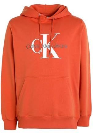 Calvin Klein - Hoodie - Oranje - 100% Katoen - Regular Fit
