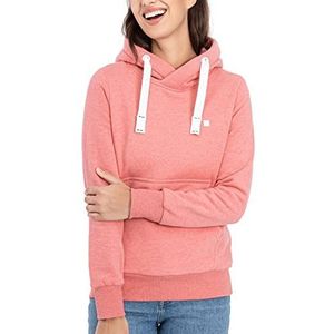 Deproc Active Hildacmyk Sweatshirt voor dames, pullover met capuchon en capuchon, rosé, 38