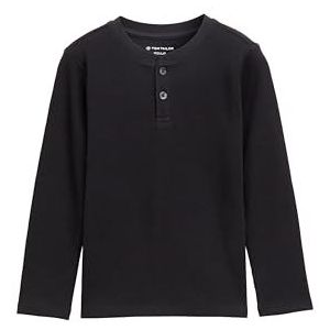 Tom Tailor - Henley Shirt - Lange Mouwen - Wafelstructuur