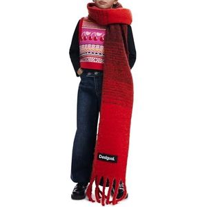 Desigual - Lange Jeans - Wijd - Asymmetrische Taille - Versleten Effect