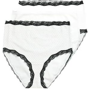 Ulla Popken - Maxi-brief - Wit - Set van 3 - Grote Maten