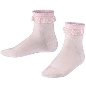FALKE Uniseks-kind Sokken Romantic Lace K SO Katoen eenkleurig 1 Paar, Roze (Powder Rose 8902), 27-30