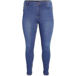 NOISY MAY Curve High Waist Skinny Fit Jeans NMCALLIE Medium Blue Denim