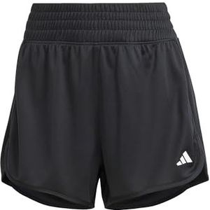 adidas Vrouwen Pacer Essentials Knit High Rise Korte Shorts, XXS, 3 inch Zwart, Zwart, XXS