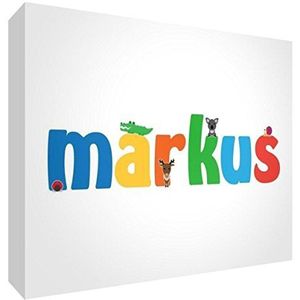 Little Helper MARKUS-A5BLK-15DE Diamant gepolijst baby souvenirs/token, gepersonaliseerd met jongensnaam, markus, groot, 15 x 21 x 2 cm