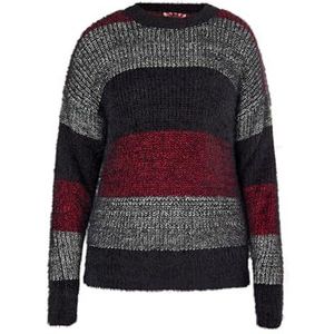 nascita Gebreide damestrui, Zwart meerkleurig., L