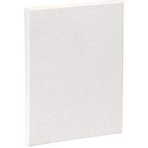Lienzos Levante Katoenen canvas in wit, lamellen 46 x 17 mm, acrylprimer, 150 x 75 cm
