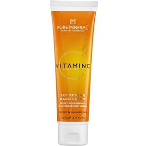 Pure Mineral - Voedende Handcrème met Vitamine C - Dode Zee Mineralen, Diepe Hydratatie, Bescherming Droge Huid - Zonder siliconen, sulfaten, parabenen - 100ml