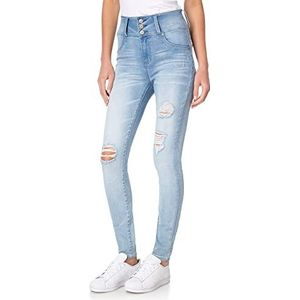 WallFlower Women's Sassy Skinny High-Rise Insta Soft Juniors Jeans (Standard and Plus), Taffy, 11