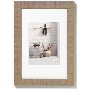 walther design fotolijst beige 10 x 15 cm met passe-partout, Home houten lijst HO520C