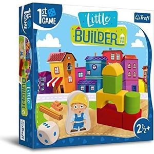 Trefl Little Builder, 02342, bordspel voor de kleinsten, bouwen met bouwblokken, coöperatieve peuters, grote elementen, spelenderwijs leren, spel voor kinderen vanaf 2,5 jaar game, Little Builder