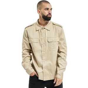 Brandit US overhemd met lange mouwen, vele kleuren, maat S tot 7XL, beige, 6XL