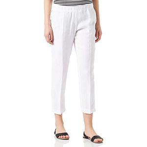 BRAX Maron linnen broek voor dames, wit (white 99), 36W / 30L