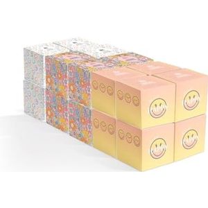 SmileyWorld® Ultra Zachte Tissues - Kubusontwerp - 48 vellen per doos - 20 dozen
