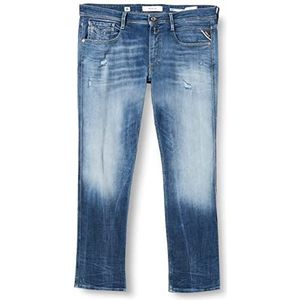 Replay Anbass Aged Jeans voor heren, 009, medium blue., 30W x 34L