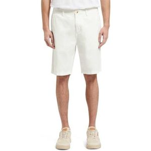 Stuart - Garment-Dyed CottonBlend - Chino Shorts - Wit - Regular Fit