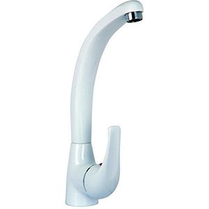 Aqualy 65801 kraan voor verticale spoelbak, wit