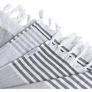 B Yoga The Turkish Towel - Full Body Shadow Stripe