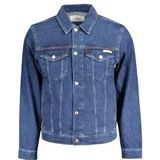 Calvin Klein Jeans Heren SLIM DENIM JACKET J30J326553 Trucker Jacket, Denim (Denim Dark), XXL, Denim (Denim Dark), XXL