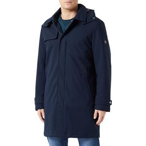 Mexx Heren Light Padded Trenchcoat, Donkerblauw, M