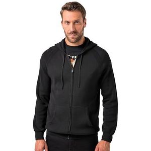 JP1880 - Gebreid Vest - Zwart - Lange Mouw - Normale Pasvorm