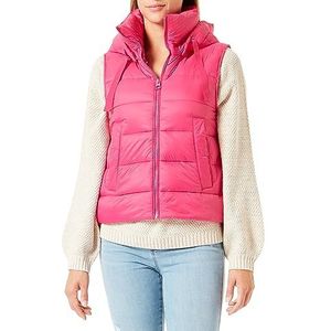 Marc O'Polo Dames 308085172003_662_38 WOVEN Outdoor Vests, levendig roze, 38 EU, Vibrant Pink, 38