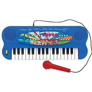 Lexibook Paw Patrol Elektronisch Keyboard, Piano met 32 toetsen, Microfoon voor zingen, 22 Demo-songs, Op batterijen werkt, blauw/rood, K703PA