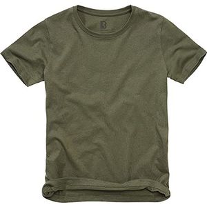 Brandit Army T-shirt kinderen leger leger shirt Kids BW onderhemd Uni & Camo, olijf, 158/164 cm