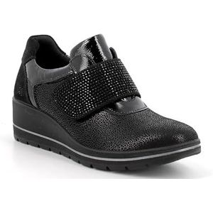 Enval Soft D.Runa ENVAL Mocassin voor dames, zwart gelamineerd zwart, 40 EU, Zwart gelamineerd zwart, 40 EU