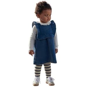 Petit Bateau - Mouwloze Jurk - Blauw - 3 Jaren