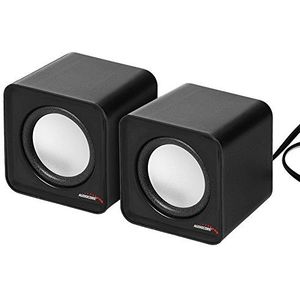 Audiocore AC870 compacte stereo-luidspreker 2.0 PC 2x3 Watt RMS zwart