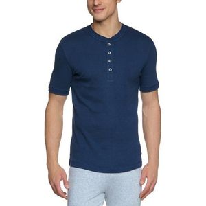 Schiesser Shirt met korte mouwen voor heren, blauw (803-donkerblauw), 54
