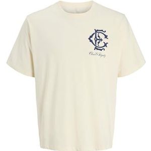 JACK & JONES - Shirt - Blauw - Ronde Hals - Losse Pasvorm