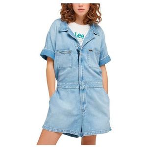 Lee Dames Short Unionall Jumpsuit, Frosted Blue., L