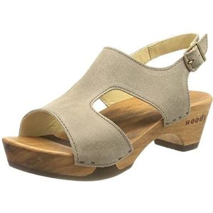 Woody Lucia houten schoen voor dames, zand, 37 EU