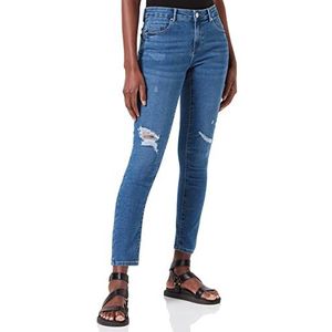 ONLY OnLDaisy Life Reg Skinny Fit Jeans voor dames, push-enkels, blauw (medium blue denim)