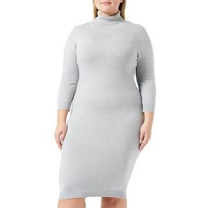 aleva Damesjurk, casual jurk, grijs melange, XL/XXL