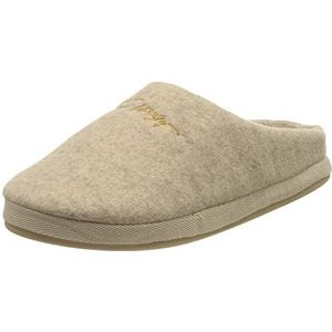 Tommy Hilfiger Dames Thuis Slipper Vilt, Beige Heather, 39 EU