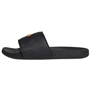 adidas Adilette Comfort Slides uniseks-volwassene Teenslipper Slides, Core Black Core Zwart Crew Oranje, 48.5 EU