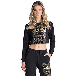 Gianni Kavanagh black ego sweat dames, Zwart, M