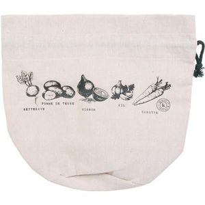 COOK CONCEPT - KB6038 – herbruikbare opbergtas, 19 x 19 x 26,5 cm, keuken, opslag, andere accessoires, Wit, Herbruikbaar