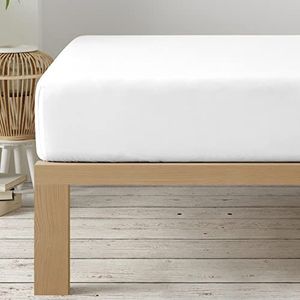 Degrees home Collection Hoeslaken, 105 x 200 x 33 cm, microvezel, geborsteld polyester, wit