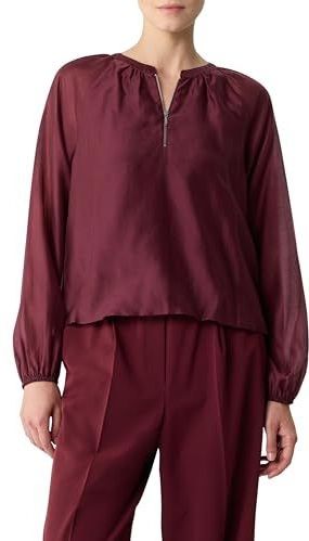 comma - Blouse - Lichtgewicht Katoen - O-vorm - Raglanmouwen