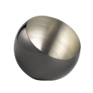 APS 40772 schaal SPHERE, set van 3, Ø 8 cm, hoogte 7 cm, 0,1 liter, roestvrij staal, gunmetal-look