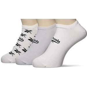 Reebok CL Fo Invisible Sock 3P sokken, uniseks, voor volwassenen, wit/grijs/wit, XL